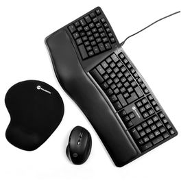 Kit-Ergonomico-Goldentec--Teclado-com-Fio-USB-ABNT2---Mouse-Sem-Fio-2400DPI-USB---Mousepad-Comfort-com-Apoio-em-Gel