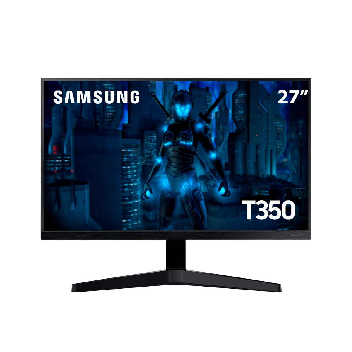 Monitor Gamer Samsung 27 FHD,75Hz, HDMI, VGA, Freesync, Preto, Série T350