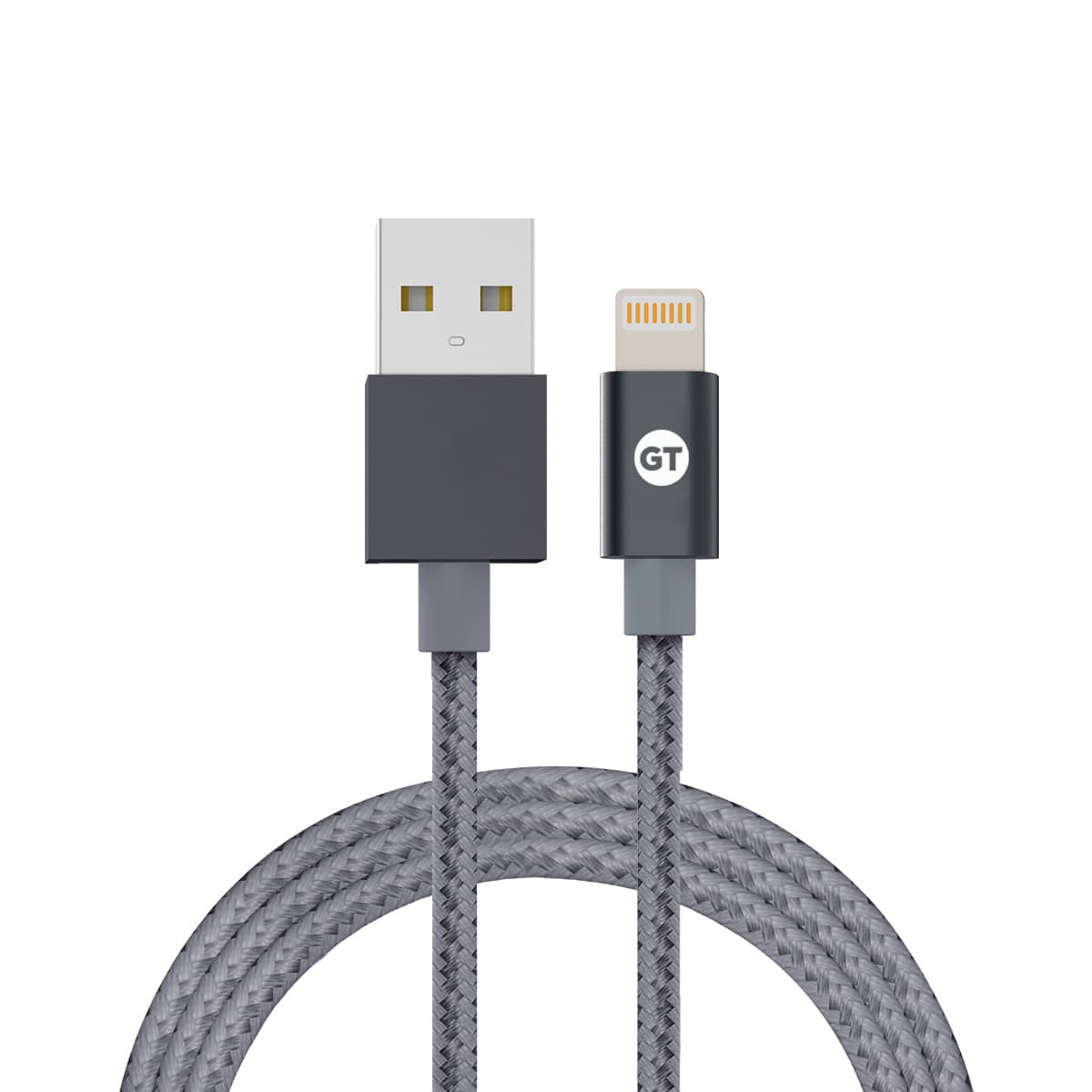 Cabo Lightning MFi para USB Nylon 2m - Space Gray | GT