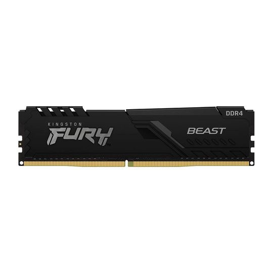 Memória Kingston Fury Beast 8GB 3200MHz DDR4 CL16 Preto - KF432C16BB/8