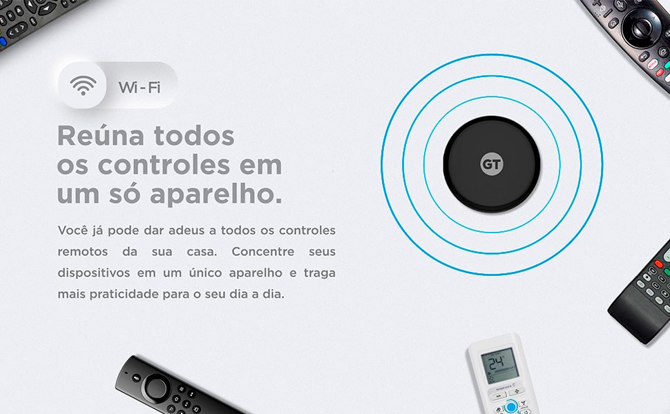 MControle Remoto Smart Wi-Fi Infravermelho Universal | Goldentec