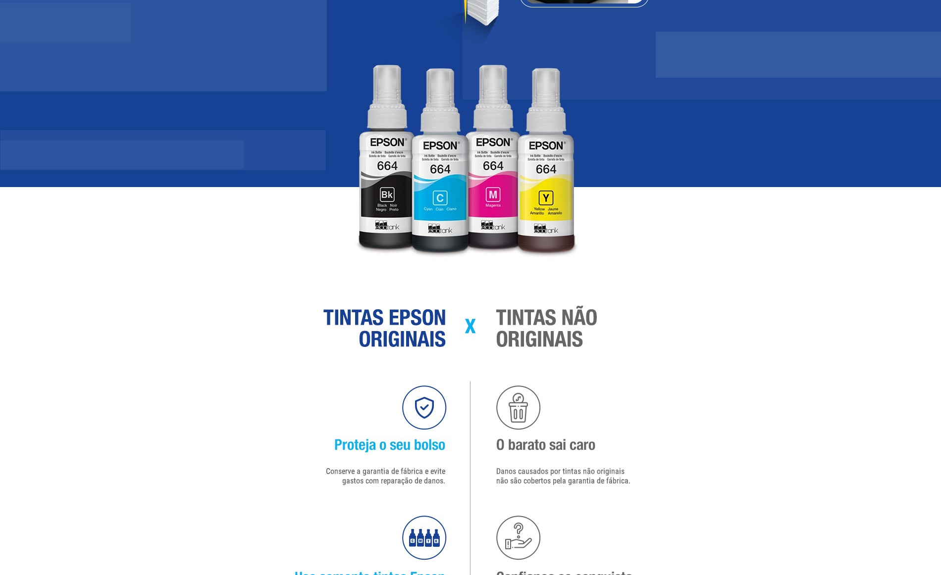 Refil de Tinta Amarelo - Epson T664420