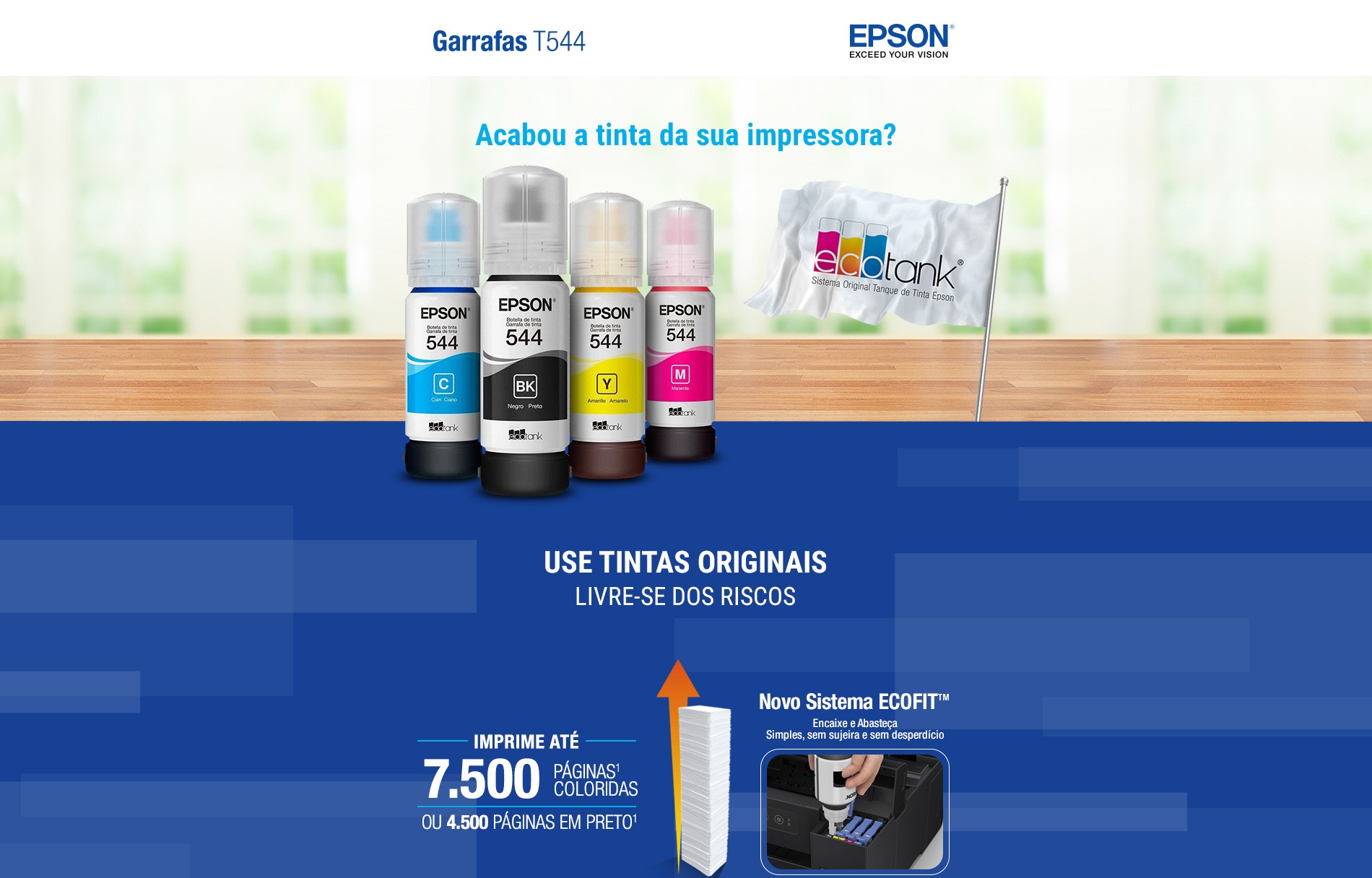 Refil de Tinta Epson T544 T544320-AL Magenta