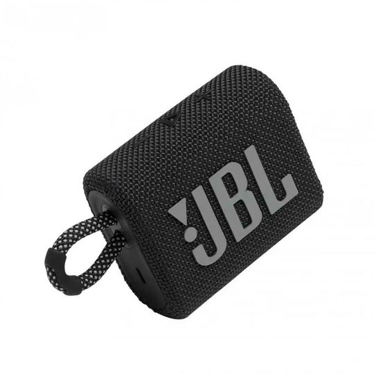 Caixa de Som Portátil JBL GO 3 Bluetooth 5.1 À Prova D'água e Poeira IP67 Preto