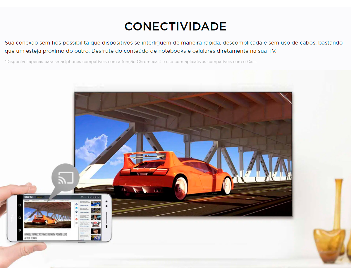 Android TV 40 TCL Sem Bordas