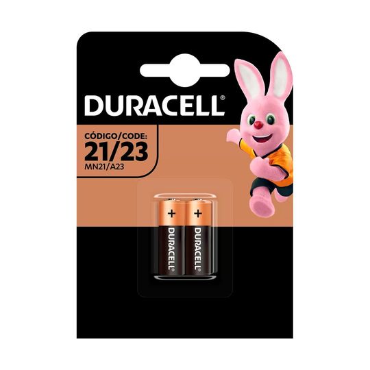 Pilha Alcalina MN21 / A23 Duracell, 12V, 2 Unidades