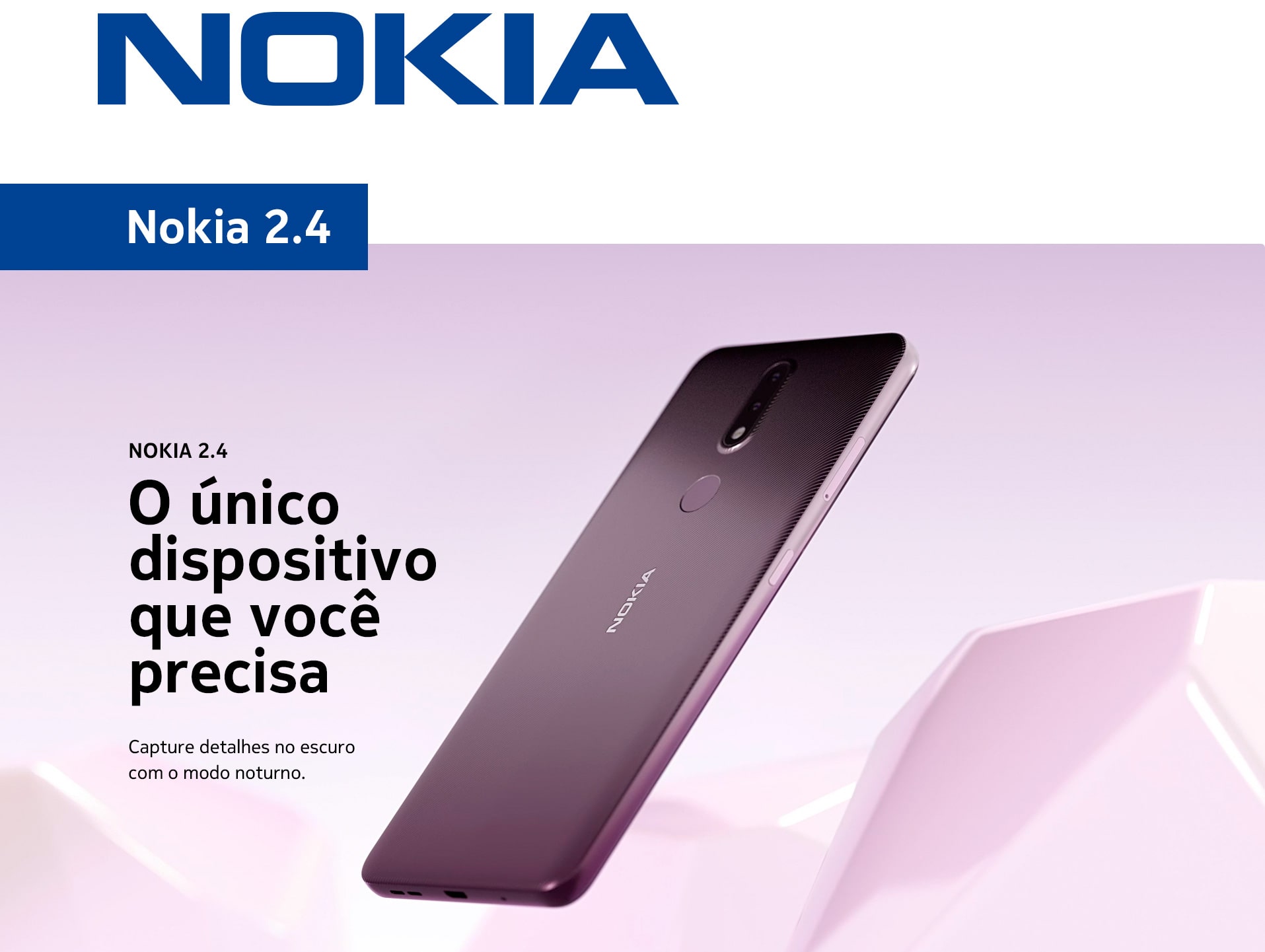 Smartphone Nokia 2.4 64GB 3GB RAM Tela 6,5