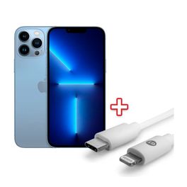 Kit-iPhone-13-Pro-Max-Apple-Sierra-Blue-128GB---Cabo-Lightining-MFi-para-USB-C-GT