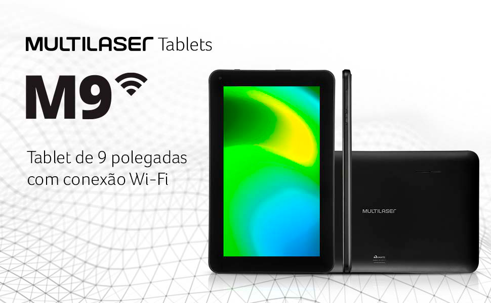 Tablet Multilaser M9 Wifi 32GB Tela 9 Android 11 Go Edition Preto - NB357