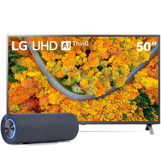 Smart-TV-LED-50--4K-UHD-LG-50UP7550-2021-WiFi-Bluetooth-HDR-ThinQ-AI-Smart-Magic-Google-Alexa---Caixa-de-Som-Bluetooth-100W-RMS-GT-Elegance
