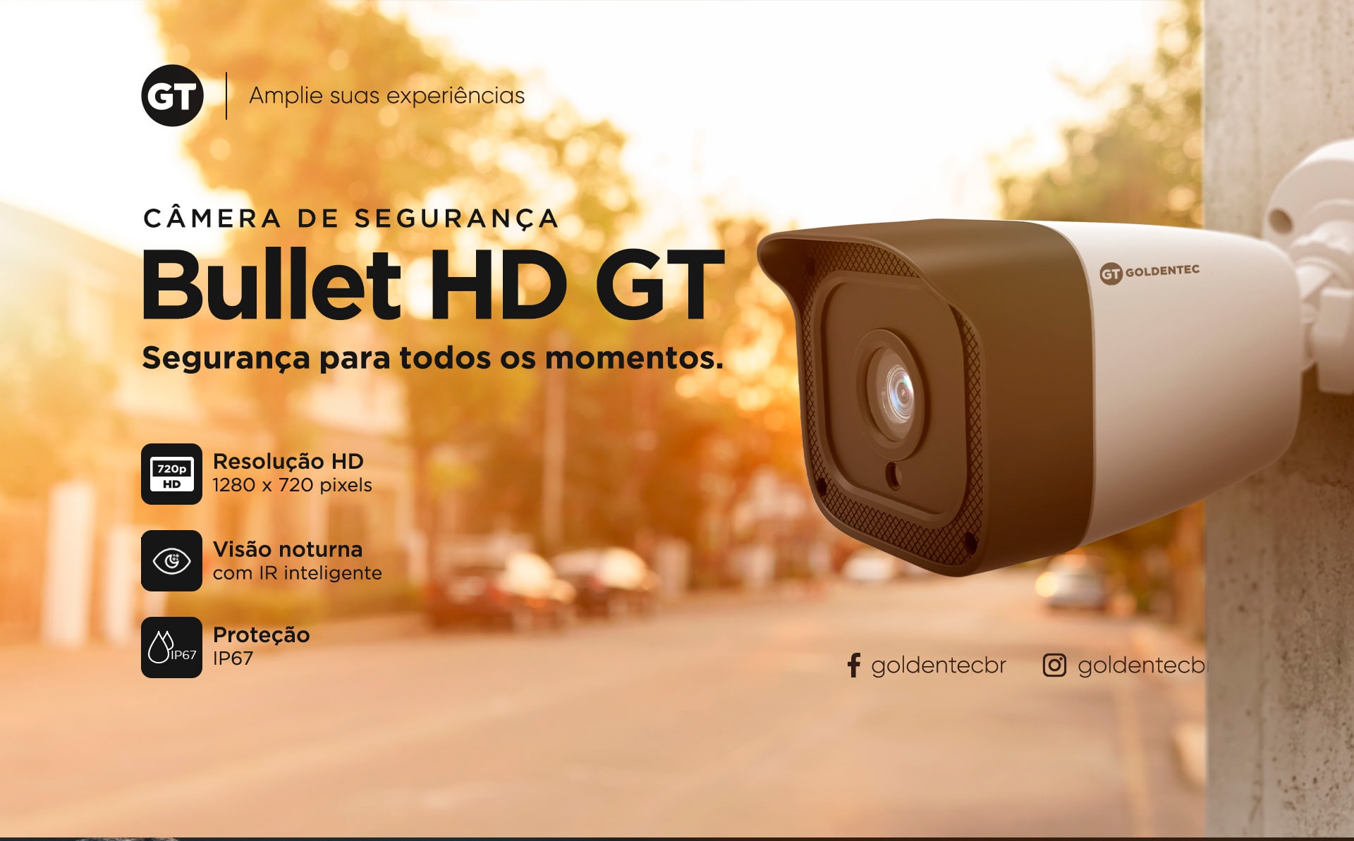 Câmera Bullet 1MP | Goldentec