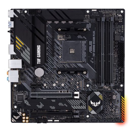 Placa-Mãe Asus TUF Gaming B550M-Plus 2x M.2 mATX DDR4 AMD AM4 - 90MB14A0-C1BAY0