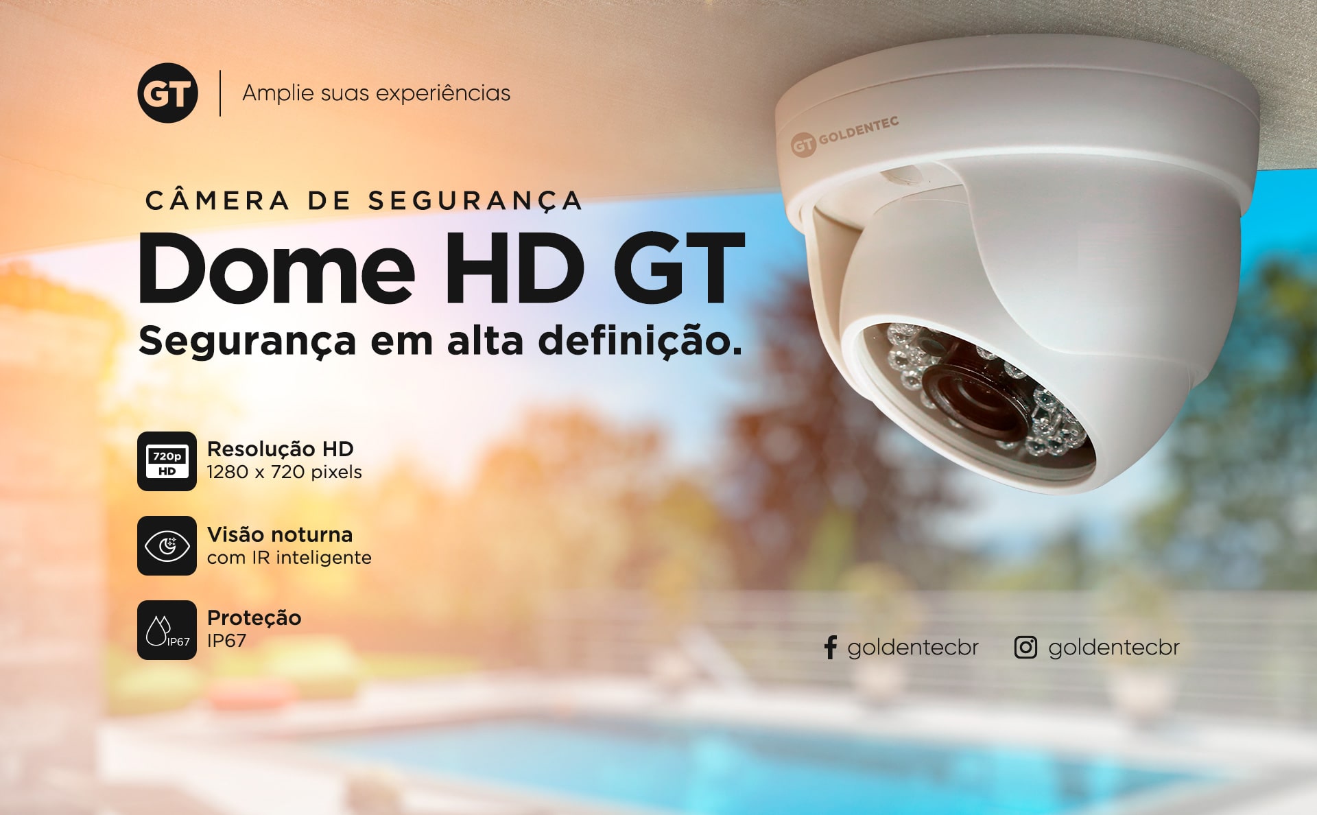 Câmera Dome 1MP | Goldentec