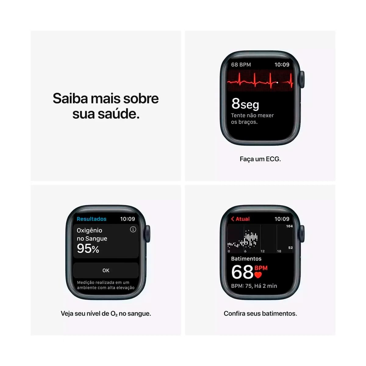 Kit Apple Watch Series 7 GPS + Kit 5 Pulseiras Apple Watch lojaibyte