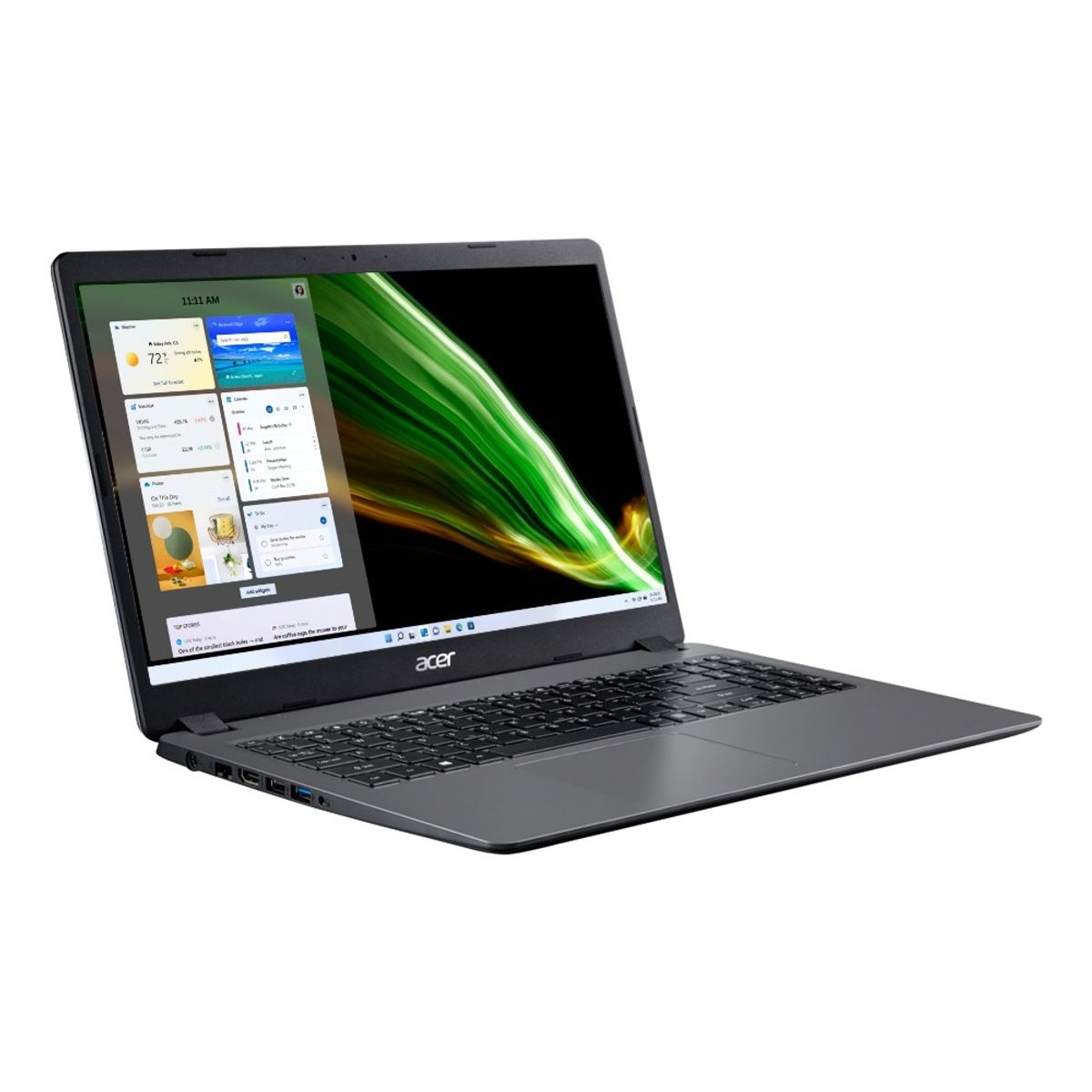 Notebook Acer Aspire 3 A315-56-33QA Processador Intel® Core™ i3-1005G1 8GB SSD 512GB Windows 11 15.6