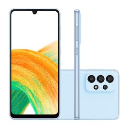Smartphone-Samsung-Galaxy-A33-5G-128GB-6GB-de-RAM-Tela-de-64--Camera-Quadrupla-Traseira-48MP-8MP-5MP-2MP-Frontal-de-13MP-Bateria-5000mAh-Azul