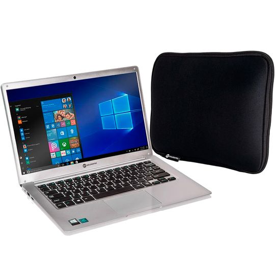Notebook-GT-Silver-Intel-Dual-Core-4GB-SSD-64GB-14--Windows-10-com-Case-GT-Graphic-Preta