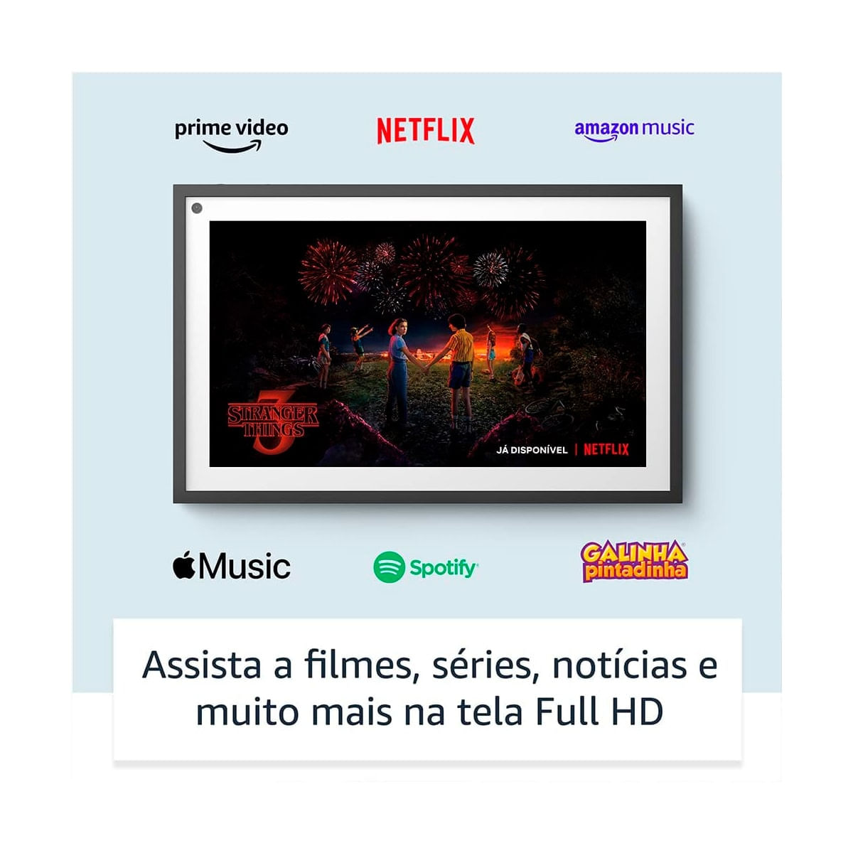 Echo Show 15 Amazon Smart Speaker Tela de 15,6” com Alexa lojaibyte