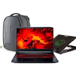 Notebook-Gamer-Acer-Aspire-Nitro-5-AN515-55-59T4-Intel-i5-8GB-512GB-SSD-GTX-1650-156--Preto-com-Mochila-Gamer-e-Suporte-com-Cooler