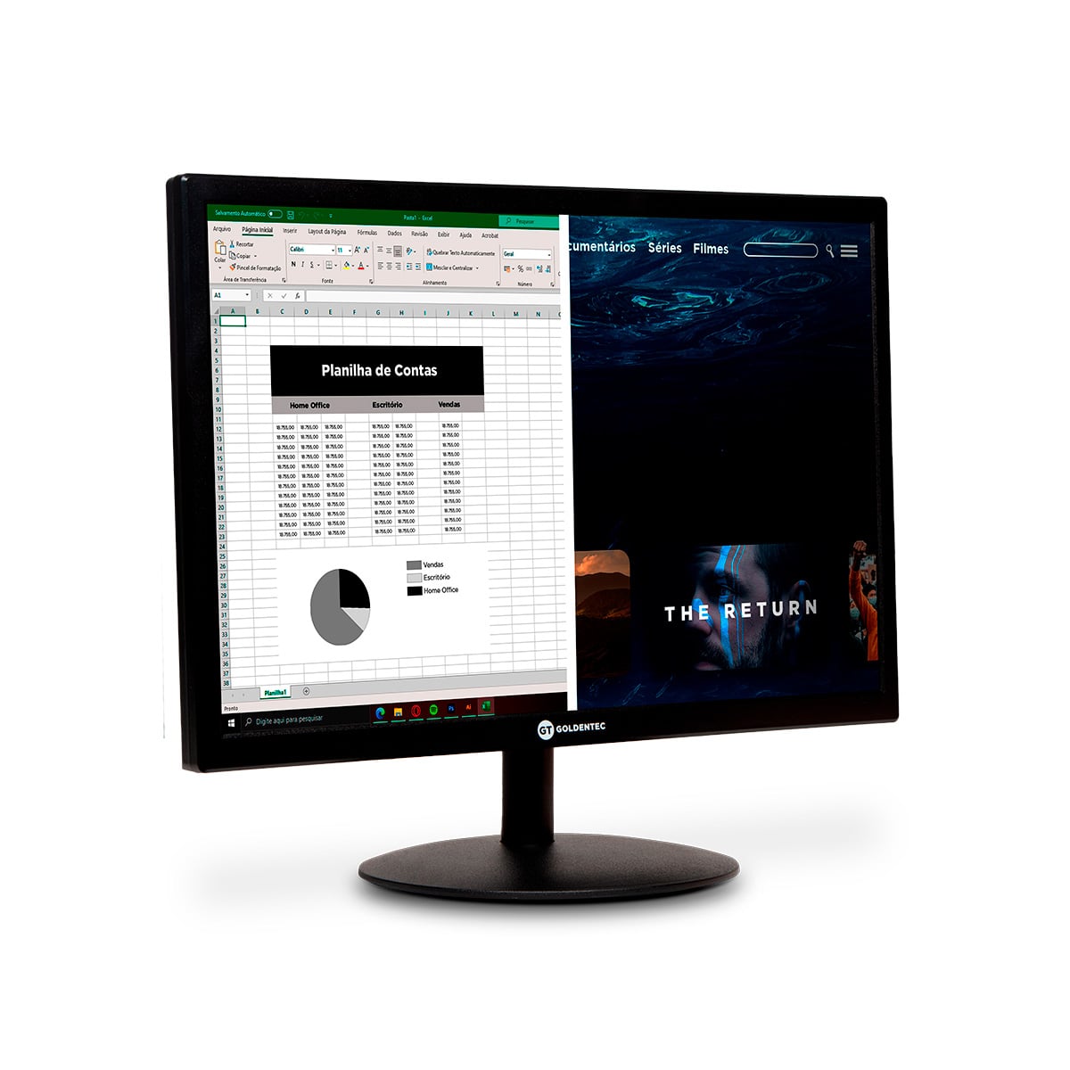 Monitor LED 19 Widescreen com HDMI | GT