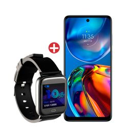 Kit-com-Smartphone-Motorola-E32-64GB-Azul---Relogio-Smartwatch-GT