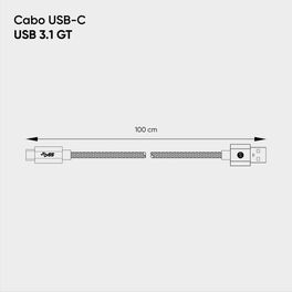 Cabo-USB-C-para-USB-3.1-Nylon-1m---Cinza-|-GT