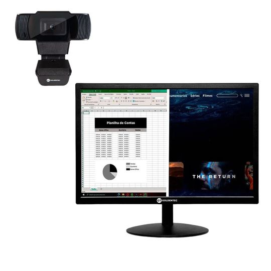 kit-Monitor-Goldentec-LED-19--Widescreen-com-HDMI---Webcam-HD-720p-com-Microfone-Integrado-|-GT