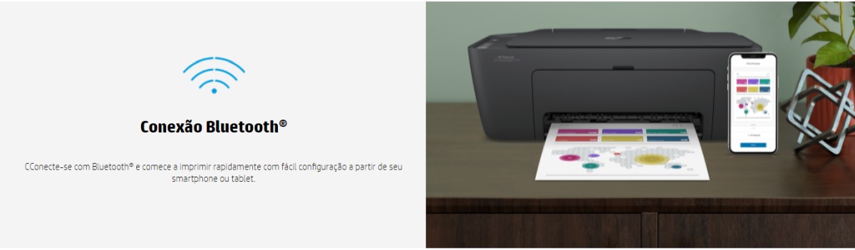Impressora Multifuncional Deskjet Ink Advantage 2774 7FR22A, Colorida, Wi-fi, Conexão USB, Bivolt