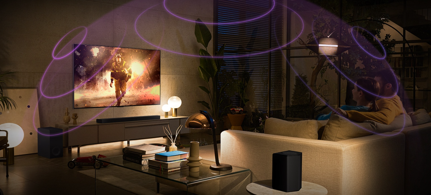 Smart TV lG 77 4K, OLED77C2PSA FreeSync, Inteligência Artificial, Alexa