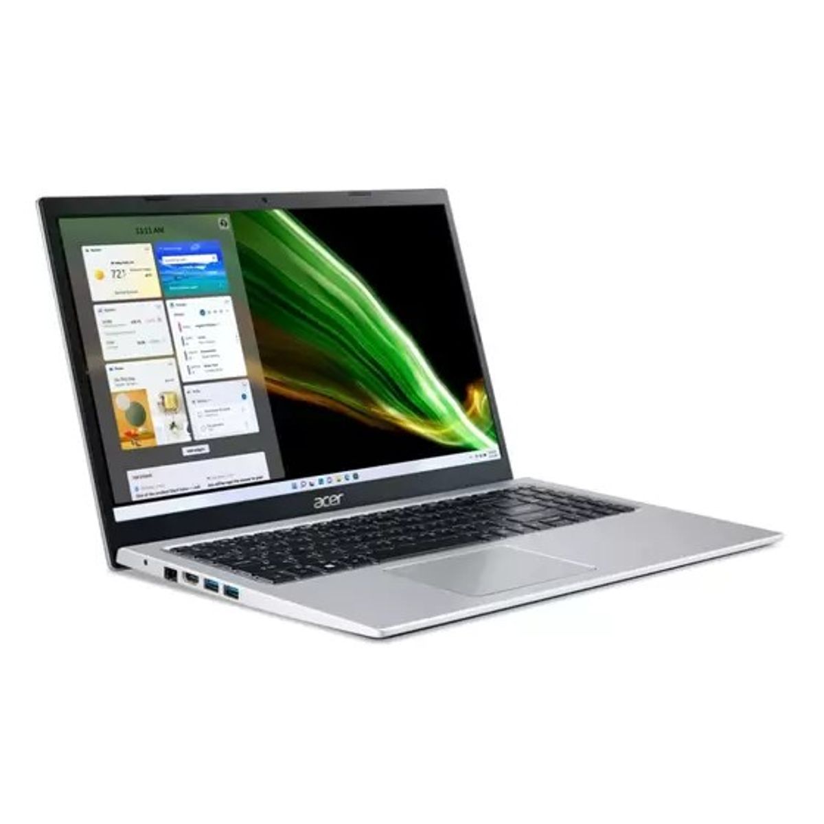 Notebook Acer A315-58-31UY, Intel® Core i3-1115G4 11º Geração, Tela 15.6 Full HD, 8GB 256GB SSD, Windows 11, Prata - NX.K02AL.003