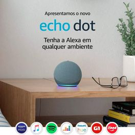 Kit-com-Amazon-Echo-Dot-4ª-Geracao-Smart-Speaker-com-Alexa-Azul---Lampada-Inteligente-Wi-Fi-LED-RGB-Compativel-com-Alexa-e-Google-Assistente-9W