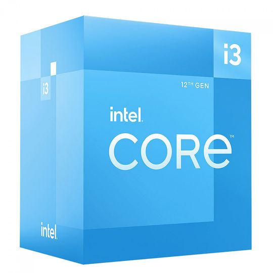 Processador Intel Core i3-12100 3.3GHz (4.3GHz Turbo) 12MB, 12ª Geração, 4-Cores 8-Threads, LGA 1700 - BX8071512100