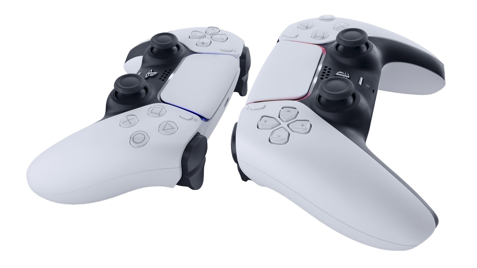 PS5 + Controle Dual Sense + Controle Sem Fio P/ PS5 Branco - Ibyte