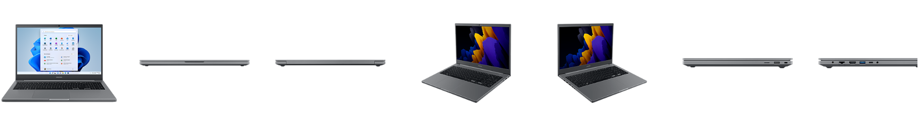 Notebook Samsung Book 11ª Geração Intel Core i5-1135G7 8GB HDD 1TB 15,6 Full HD Windows 11 Home Cinza-chumbo