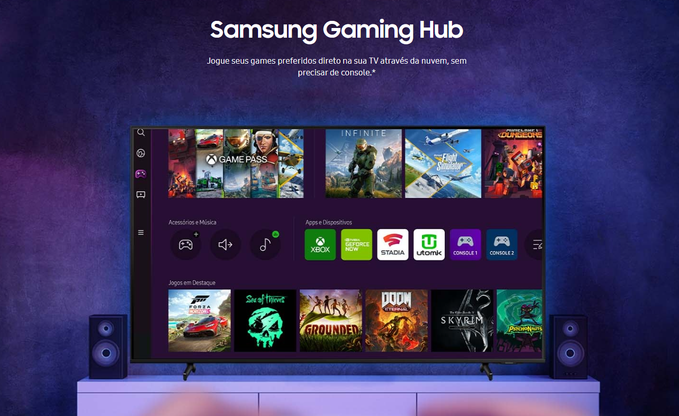 Smart TV Samsung 85 Crystal UHD 4K, Painel Dynamic, Design slim, Alexa built in - UN85BU8000GXZD