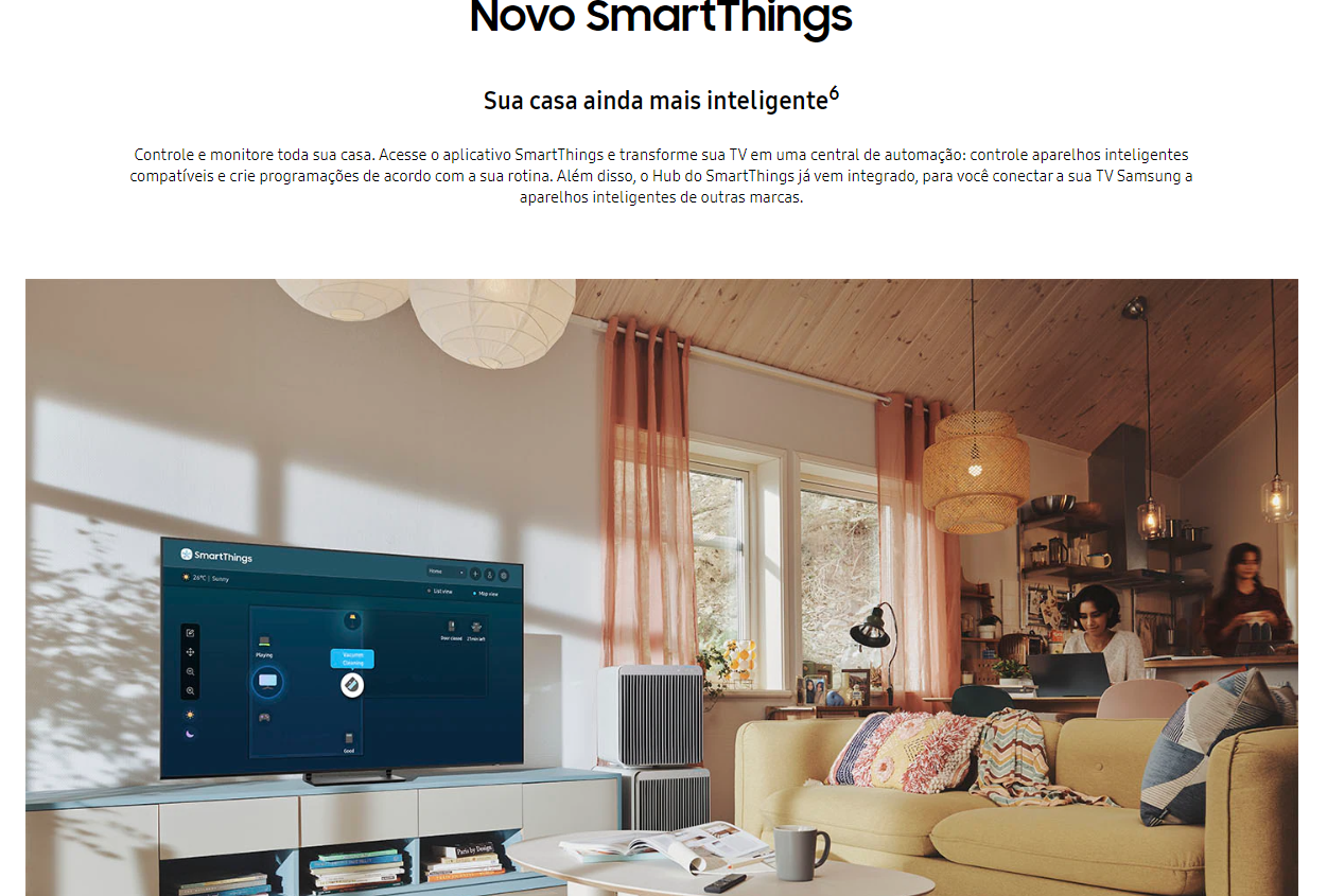 Smart TV Samsung 85 Crystal UHD 4K, Painel Dynamic, Design slim, Alexa built in - UN85BU8000GXZD