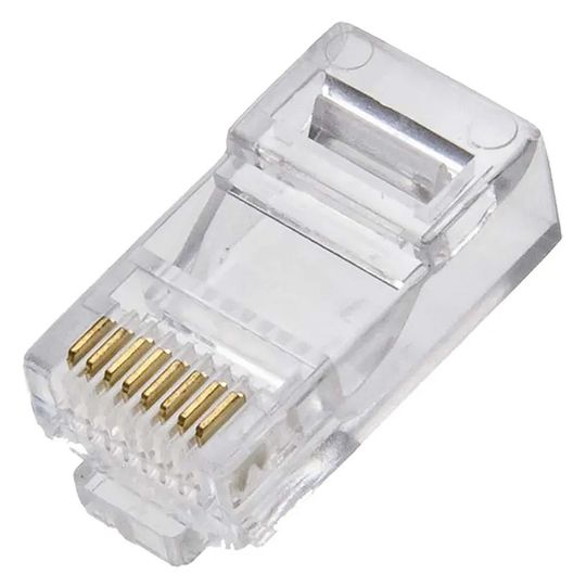 Conector RJ45 CAT6 Macho FC - 1 Unidade