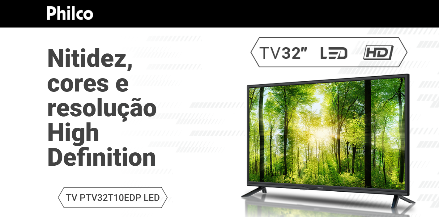 TV Philco 32 HD Led Wi-fi - PTV32T10EDP