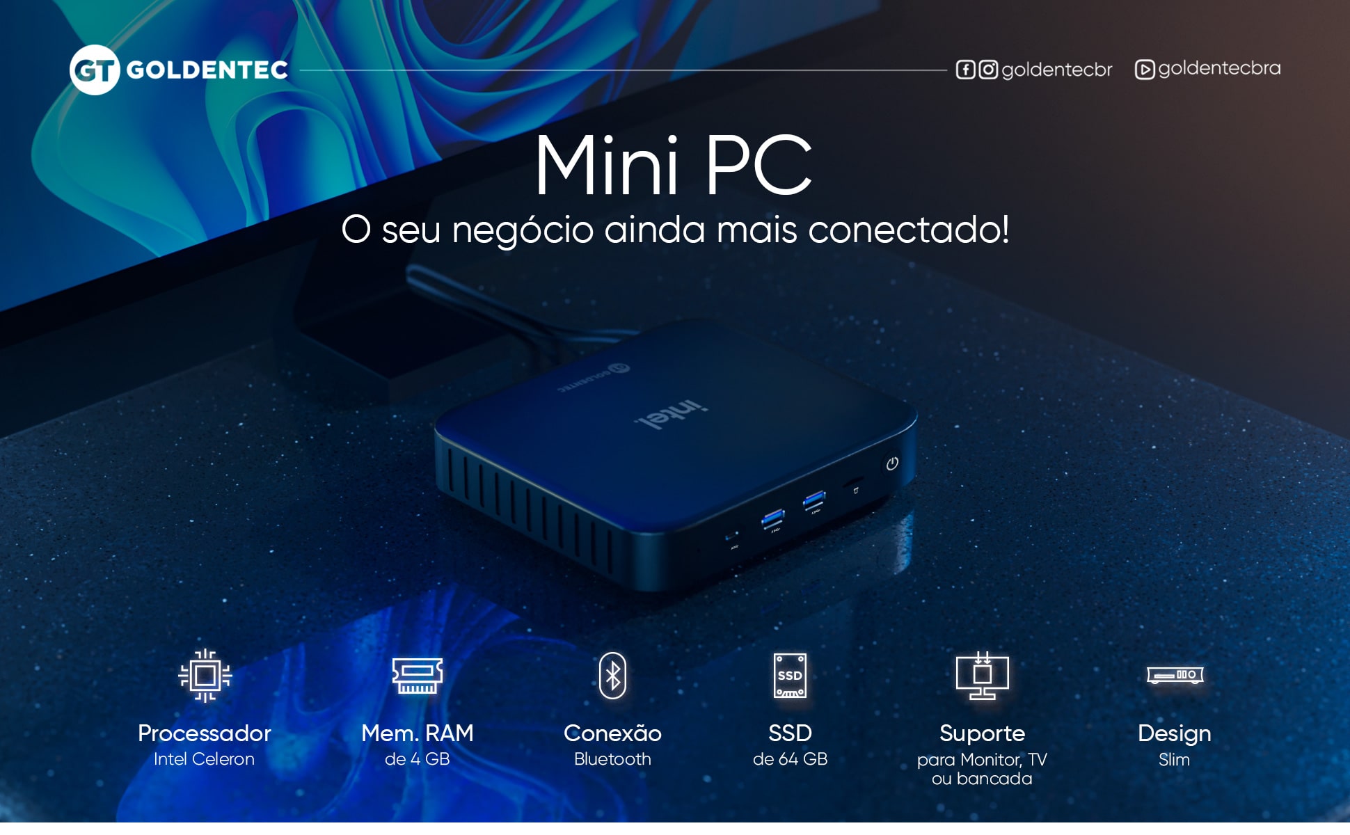 mini Pc Intel Celeron Dual Core Gt
