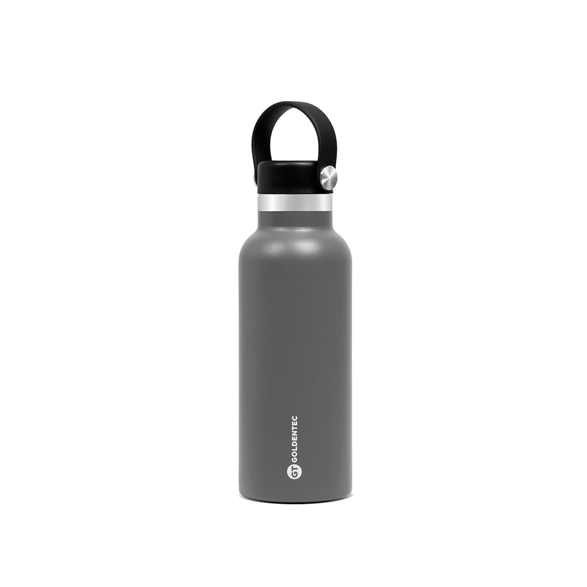 Garrafa Térmica GT Thermos Inox 500 ml para Bebidas Quentes ou Frias e Tampa com Alça - Cinza | GT