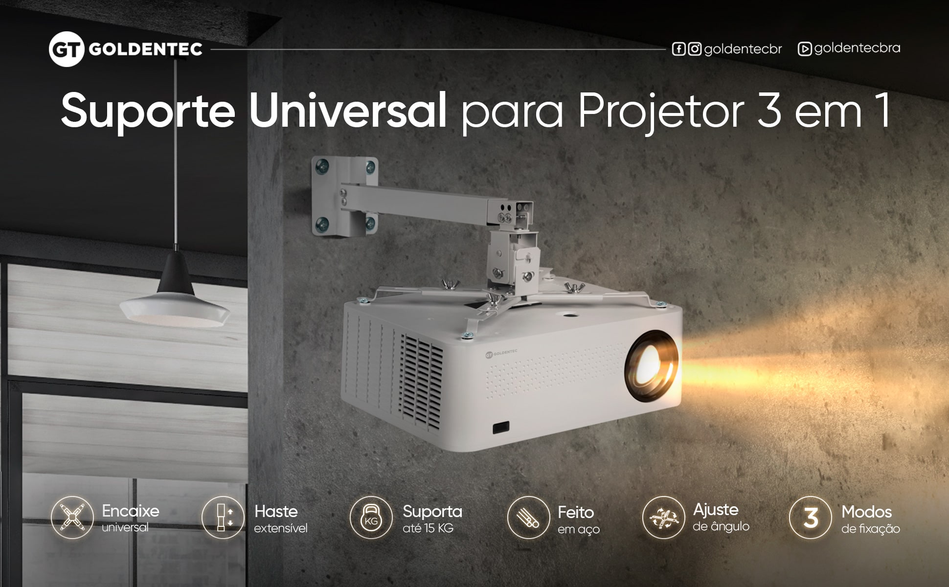 Suporte Universal para Projetor 3 em 1 | GT