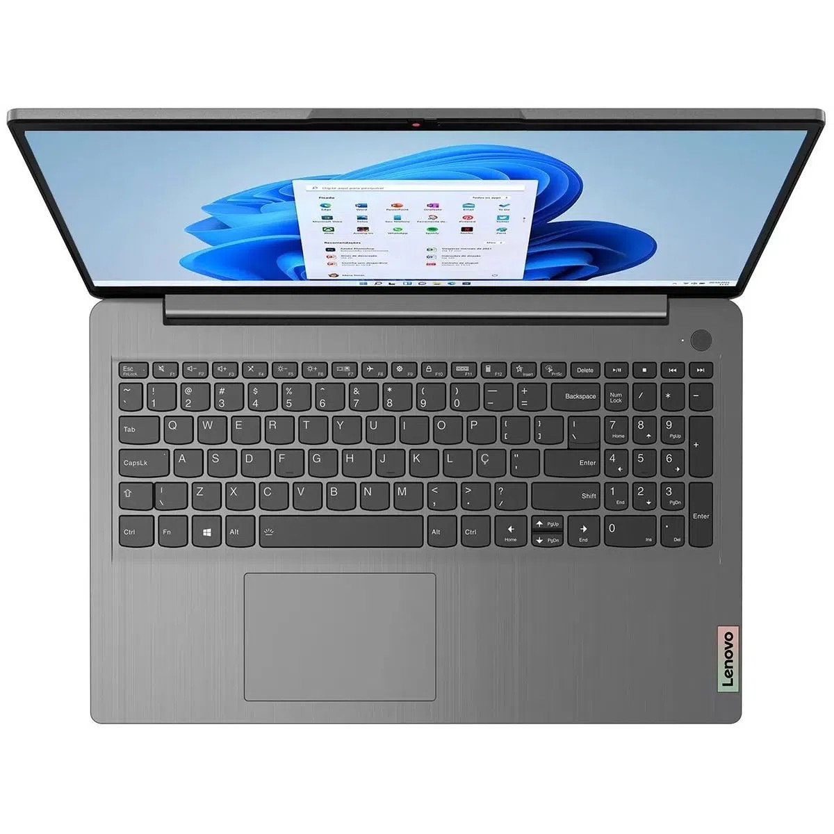 Notebook Lenovo IdeaPad 3i 15.6, Intel Core i7-1165G7, 8GB 256GB SSD, Windows 11 - 82MD0008BR