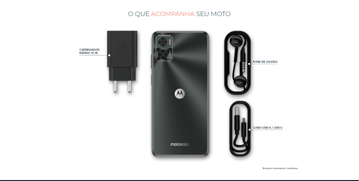 Smartphone Motorola Moto E22 128GB