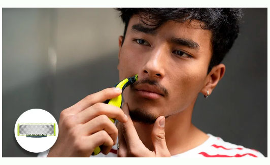 barbeador Elétrico Philips Oneblade Rosto E Corpo Preto/verde - Qp2620/10