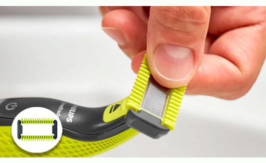 barbeador Elétrico Philips Oneblade Rosto E Corpo Preto/verde - Qp2620/10