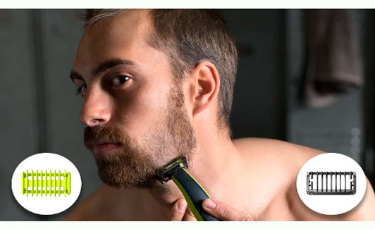 barbeador Elétrico Philips Oneblade Rosto E Corpo Preto/verde - Qp2620/10