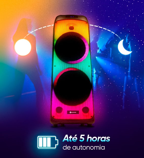 Caixa de Som Amplificada GT Evoke 2000 Bluetooth TWS | Goldentec