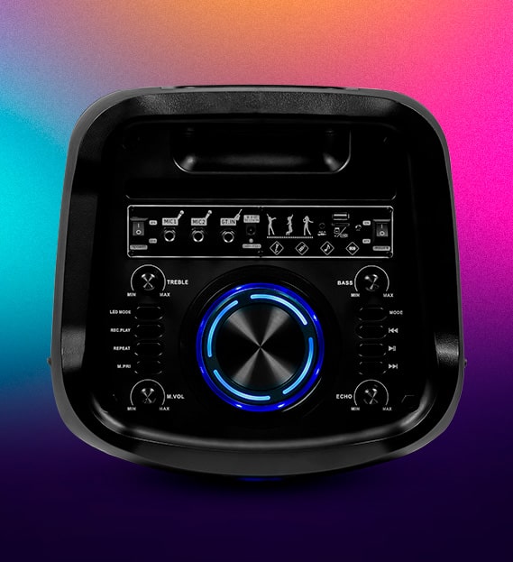Caixa de Som Amplificada GT Evoke 1500 Bluetooth TWS - lojagoldentec