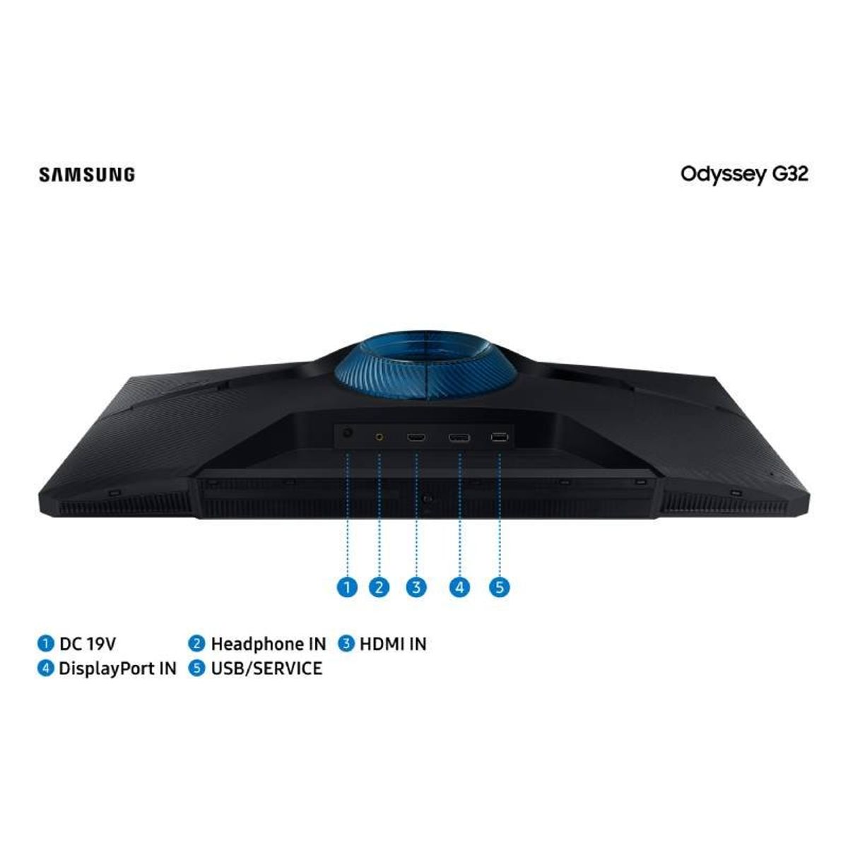 Monitor Gamer Samsung Odyssey G32A 27" FHD HDMI FreeSync lojaibyte