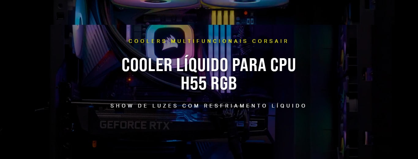 Water Cooler Corsair H55 RGB - 120mm Radiator
